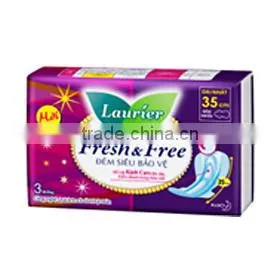 Sanitary Napkin - Fresh & Free Night Super Protection 35cm 3M thumbnail-1