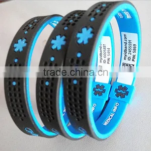 Newest Scannable Fashion qr Code Silicone Bracelet thumbnail-3