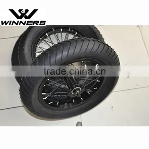 12.5x3.0/12 1/2x3.0 Steel Wire Spoke Wheel thumbnail-1