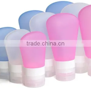 Eco-friendly Reusable Fan-shaped Cosmetic Siliocne Bottle thumbnail-1