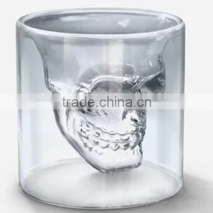 Crystal Skull Glass Cup Large Skull Shot Transparent Glass/beer Mug/Pirate Glass Cup thumbnail-2