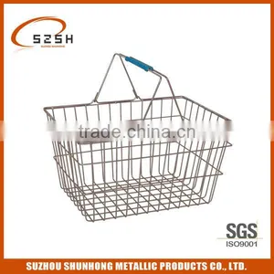 High Quality Shopping Basket Wire Mesh Basket thumbnail-2