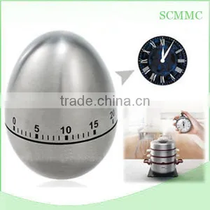 High Quality Stainless Steel Egg Shape Kitchen Timer thumbnail-3