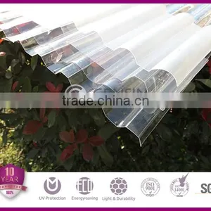 0.8-2.0mm Polycarbonate Corrugated Sheet /pc Roofing Sheet/polycarbonate Waved Sheet thumbnail-1