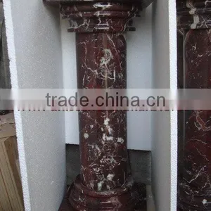 RED ZEBRA MARBLE PEDESTALS thumbnail-6