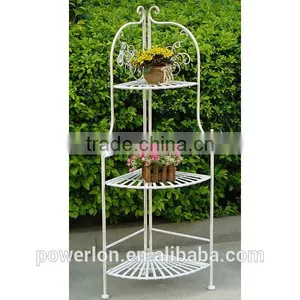 Wrought Iron 4-Tier Corner Rack Barthroom Rack PL08-5604 thumbnail-2