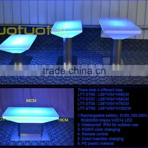 Restaurant/livingroom/bar/club 16 Color Change Led Dining Table thumbnail-1