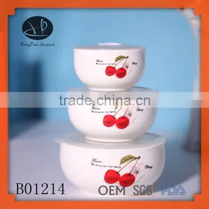 Cheap White Porcelain 3 Pc. Ceramic Bowl Set,ceramic Soup Bowl Set thumbnail-1
