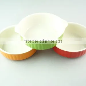 Glazed Ceramic Bake Plate With Handles, Durable Ceramic Bakeware thumbnail-2