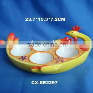 Dolomite Egg Plate-pottery/ceramic Easter Egg Cup-porcelain Egg Holder thumbnail-1