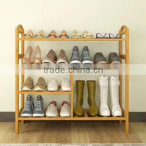 2017 New Style Bamboo Shoe Rack With Many Floors thumbnail-2
