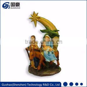 Catholic Religious Nativity Set Souvenirs Resin Holy Family Statue thumbnail-1