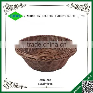 Artificial Decorative Plastic Rattan Fruit Basket thumbnail-2