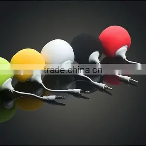 2016 Hot Selling Portable Sponge USB Mini Ball Speaker With 3.5mm Jack Audio Cable for All Mobile Phone, Laptop Etc thumbnail-3