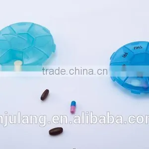 New Design Plastic 7days Weekly Pill Box / Plastic Round 7days Pill Organizer thumbnail-3