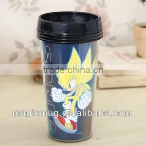 450ml Double Wall Promotional Travel Coffee Mug With Paper Insert thumbnail-2