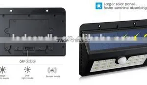 Garden Light, 3.7V Solar Panel Waterproof Wireless 20 LED Solar Motion Sensor Night Auto Lights thumbnail-2