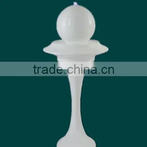 Simple Saucer Shape Fiber Glass Water Fountain With Led Ball thumbnail-2