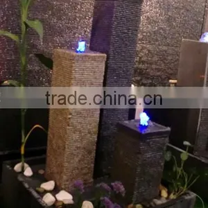 Backyard Water Features Waterfalls With Led Light thumbnail-1