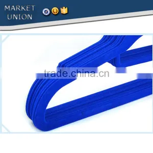 ABS Plastic Velvet Antiskid Hanger Flocking Clothes Hanger With Pulley,ABS,Nylon Villi,Chrome Plated Hook thumbnail-4