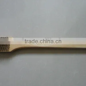 Rubber Wood Handle BBQ Girll Brush thumbnail-1