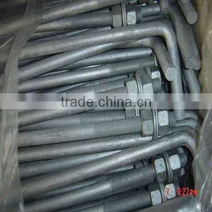 1/2"*16"galvanized Anchor Bolt With Nuts and Washers on Hot Sale thumbnail-2