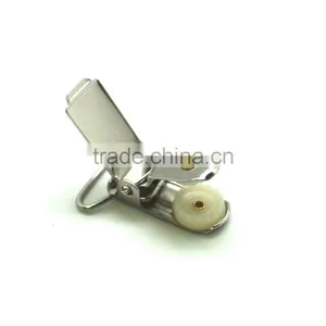 High Quality Stamping Steel Metal Suspender Clip With Plastic Teeth Inside for Garment, Cloth Clip thumbnail-2