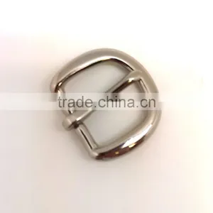 1" End Bar Solid Brass Buckle With One Prong, Nickel Plate Solid Brass Material Buckle thumbnail-3