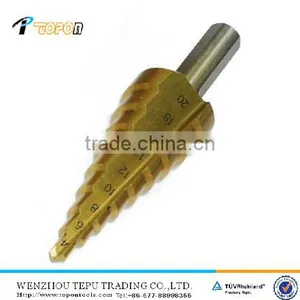 Striaght Flute Tin Coated 4-20mm HSS6542 Step Drill Set thumbnail-1