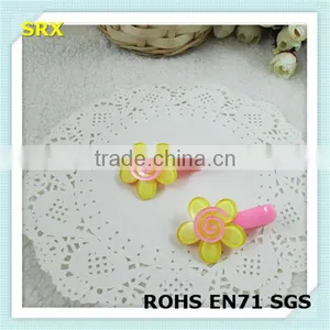 Fancy Flower Shaped Pretty Baby Plastic Hair Clip thumbnail-3