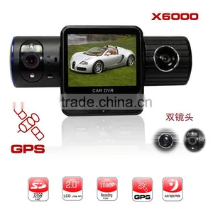 Cheap OEM Car DVR Video Recorder GPS Logger G-sensor Dual Lens Camera thumbnail-2