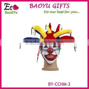 Clown Latex Mask ,Wholesale Hallween Party Latex Mask Funny Clown Mask With Wig thumbnail-2