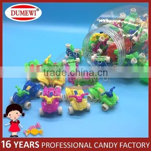Mini Sun Beach Motorcycle Toy Candy in Big Car Bottle thumbnail-2