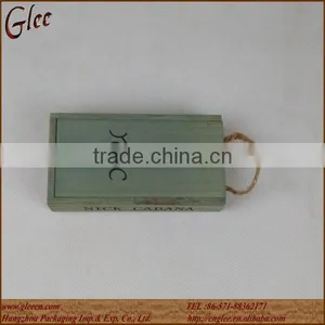 Man Wooden Watch Display Box With Sliding Lid thumbnail-2