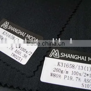 Blended Worsted Wool Fabric W80/p20 Moda-t108 thumbnail-1