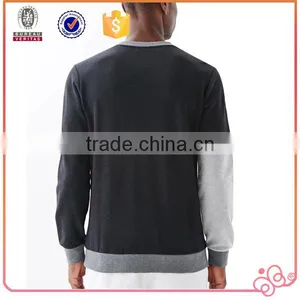2016 Split Joint New Design Crewneck Mens Custom Sweatshirt thumbnail-2
