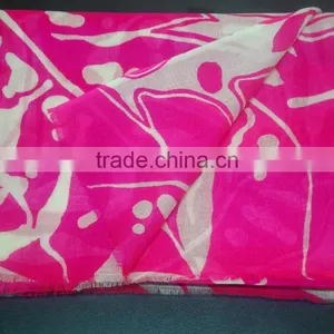 Wholesale Flouroscent Pink Latest Fashion Acrylic Shawl,Designer Shawls Wholesale thumbnail-1