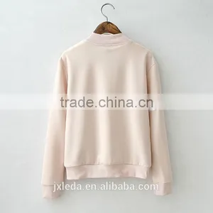 Brand New Cute Baseball Jacket Long Sleeve Bomber Jacket Stand Collar Slim Womens Coats And Jackets 2016 thumbnail-2