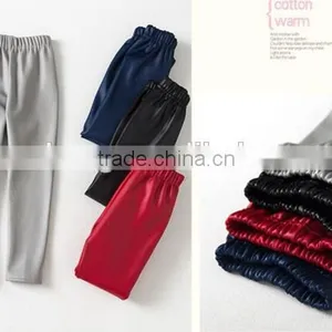 Wholesale Cheap Plain Mix Color Girls Winter Faux Leather Leggings thumbnail-3