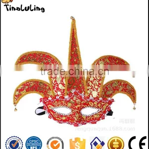 Halloween Funny Costume Mask Clown Half Face Mask thumbnail-3