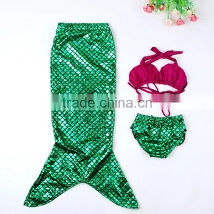 Swimmable Mermaid Tail Costume Swimwear Princess Mermaid Bikini Swimsuit thumbnail-2