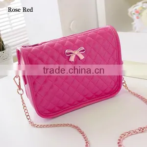 New Fashion Women Synthetic Leather Casual Bow Shoulder Bag Cross Bag Handbag thumbnail-6