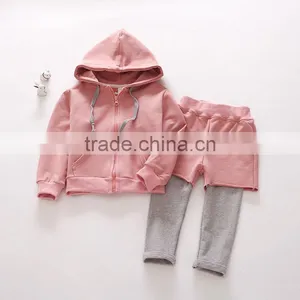High Quality European Child Garment Cotton Clothing Children Comfortable Kids Clothes Set thumbnail-1