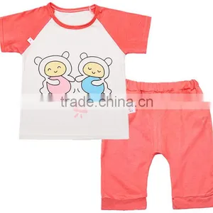 Oem Factory Nice Baby Boys Girls 2 Piece Knit Summer Printing Clothes Set thumbnail-6