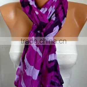 Purple Camouflage Scarf,Spring Summer Shawl Cowl Scarf Shawl Scarf Lavender Gift Ideas For Her Women Fashion Accessories Mother' thumbnail-3