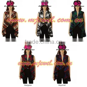 FACTORY Dazzle Tweed Open-front Waistcoat thumbnail-4