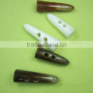 Fast Delivery Washable,Nickel-Free Feature and Covered Technics Bull Horn Buttons thumbnail-2