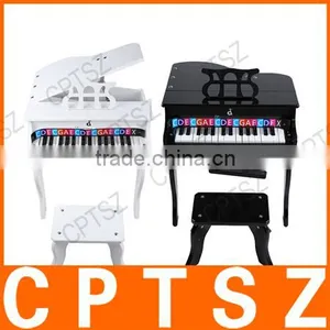 30 Keys Hardwood Learn-To-Play Piano Musical Instrument Toy Gift With Bench for Kid Child Baby Beginner Amateur thumbnail-4