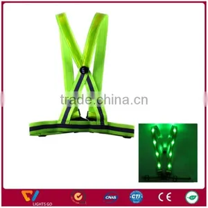 hi Vis Reflective Safety Vests / Dark Green Led Reflective Vest for Safety thumbnail-1