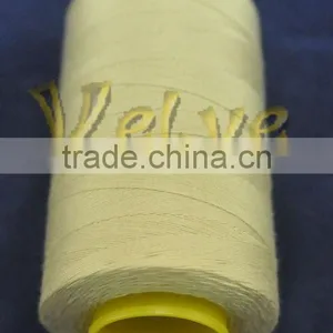 402 80% Cotton Wrapped 20% Polyester Sewing Thread for Post Dyed Garments thumbnail-1